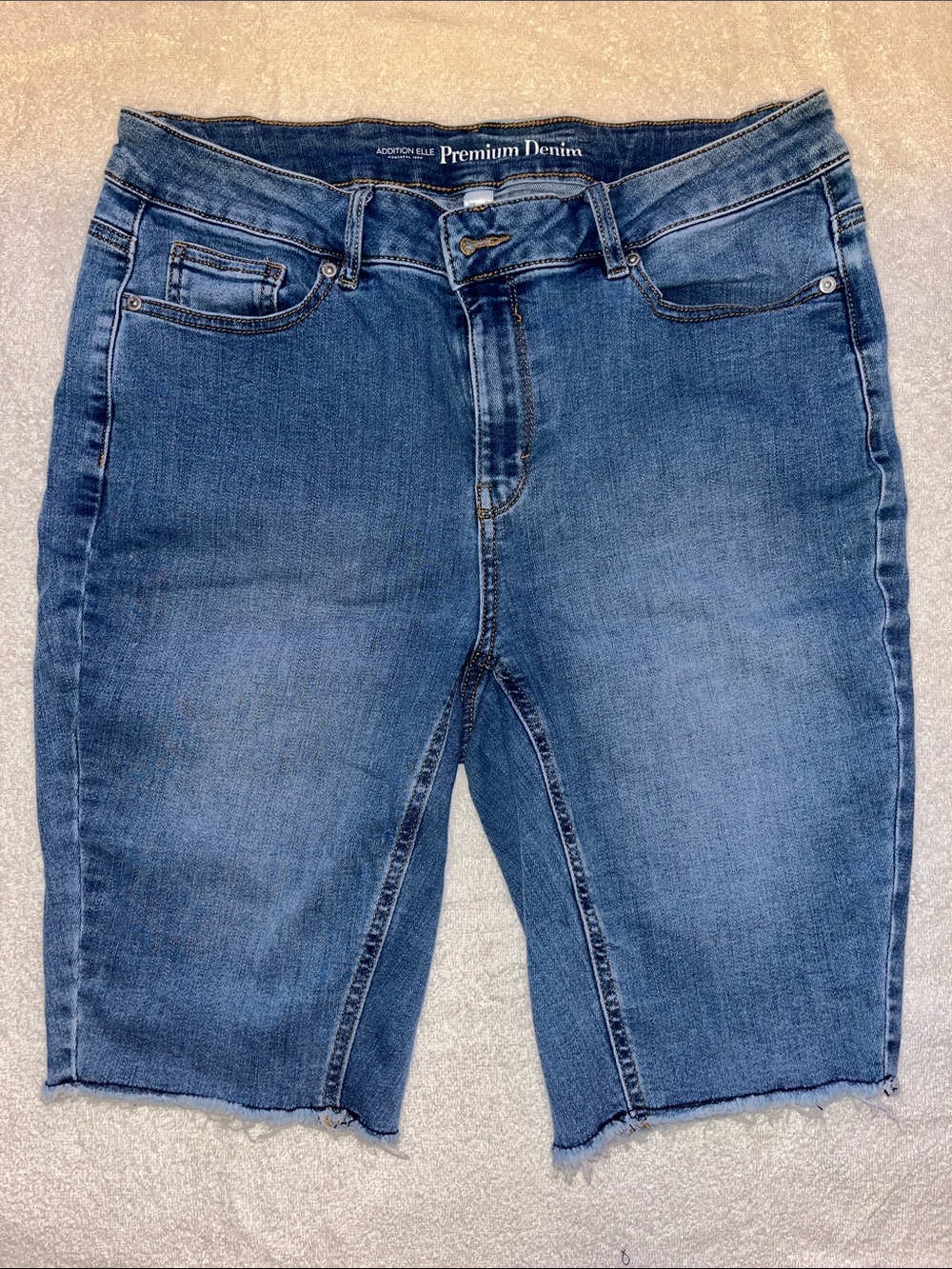 Addition Elle Women's Blue Premium Denim Jean Shorts